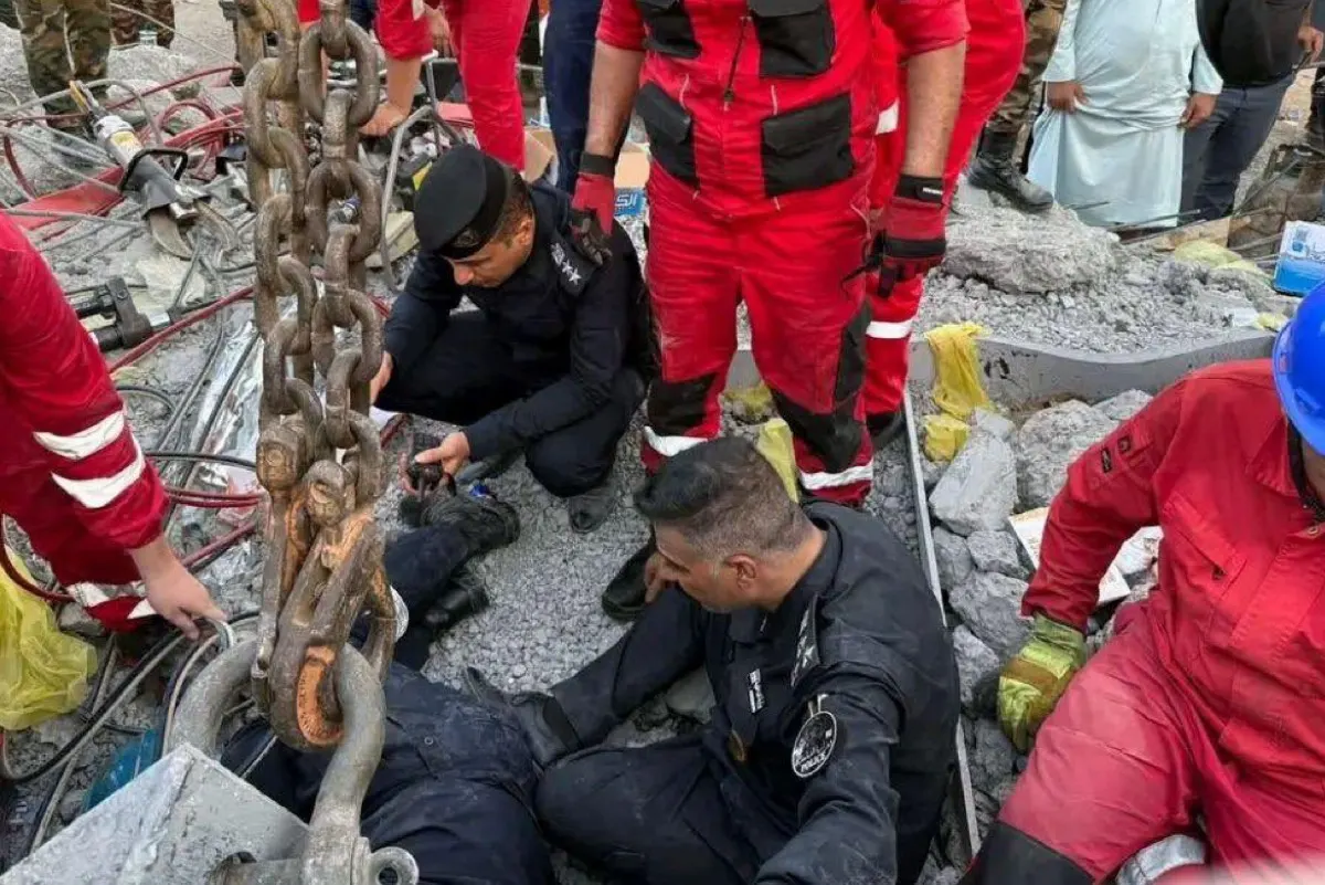 وفاة شخصين وإصابة 7 في انهيار جسر بين بغداد وكربلاء