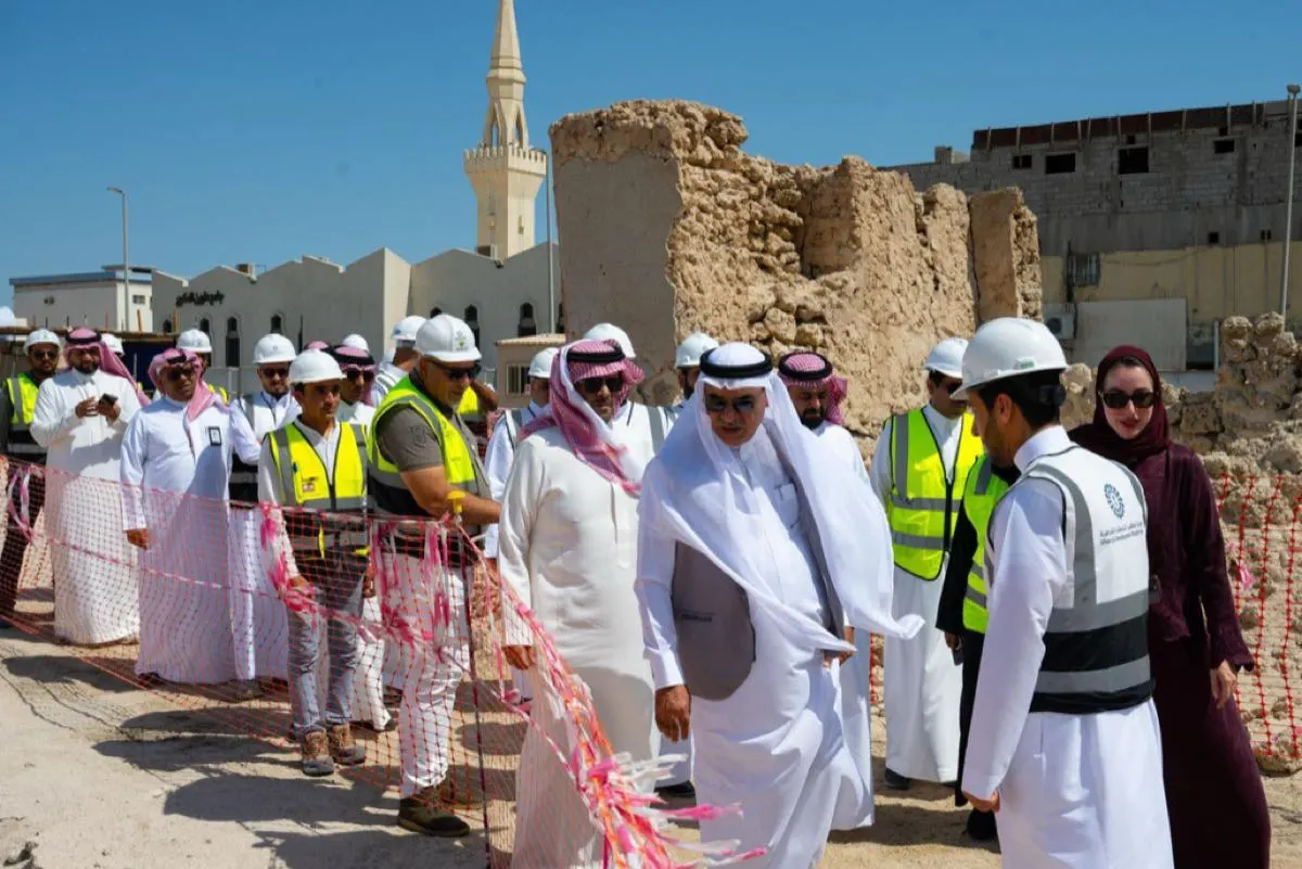 50 % نسبة إنجاز مشروع ترميم قصر وبلدة دارين التراثية