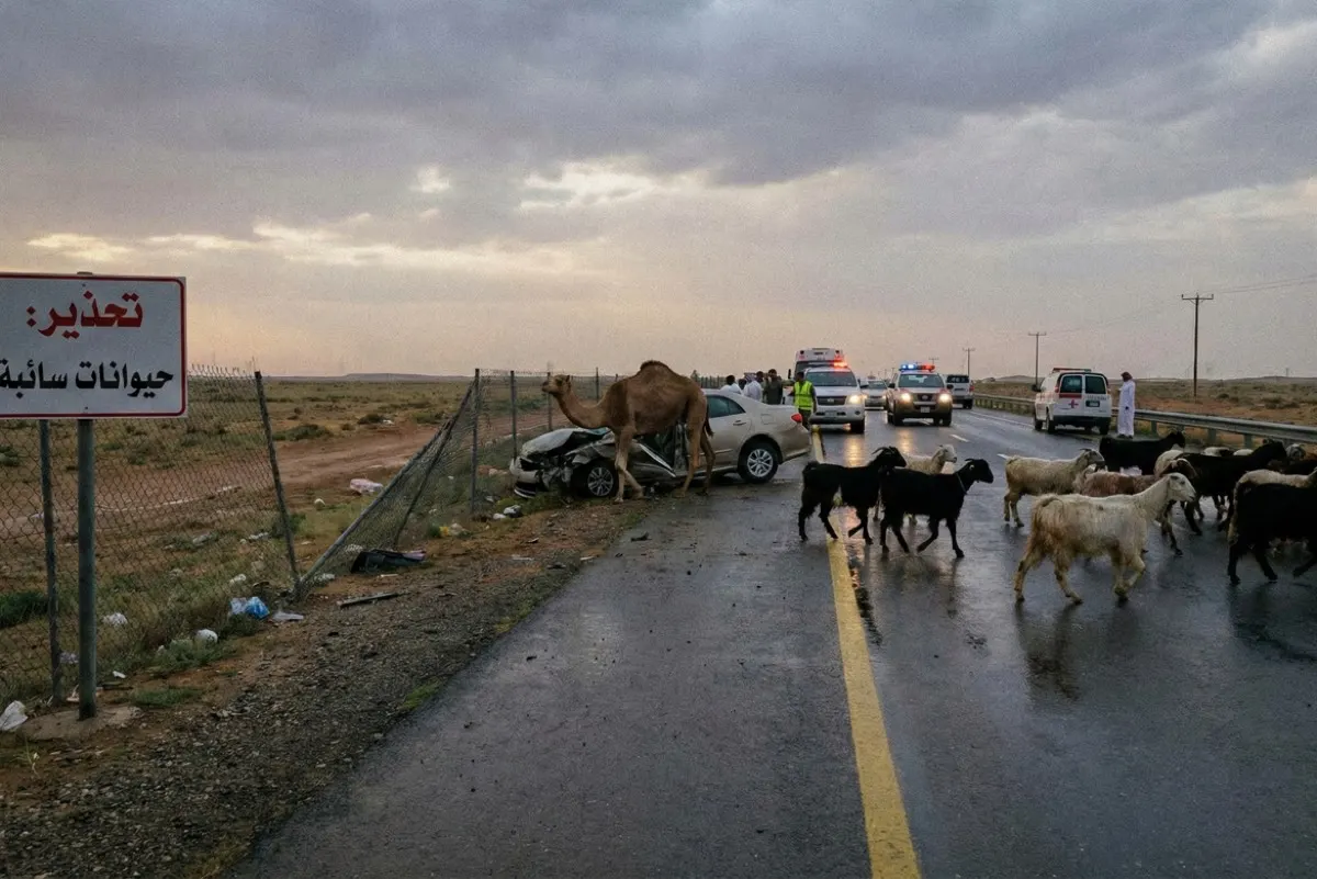 5 وفيات و 426 حادثاً بسبب الحيوانات السائبة.. و«الطرق» تتوعد قاطعي السياج
