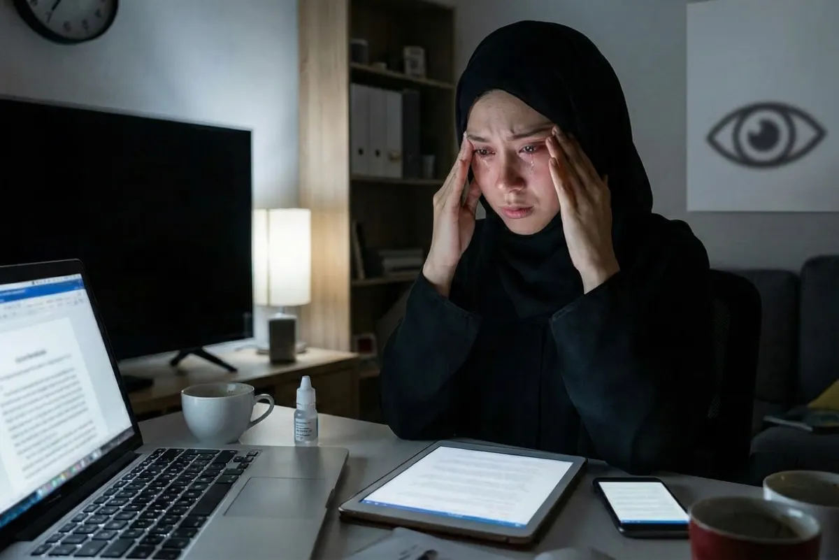 الشاشات تهدد بصرك.. تعرف على أعراض المتلازمة الجديدة