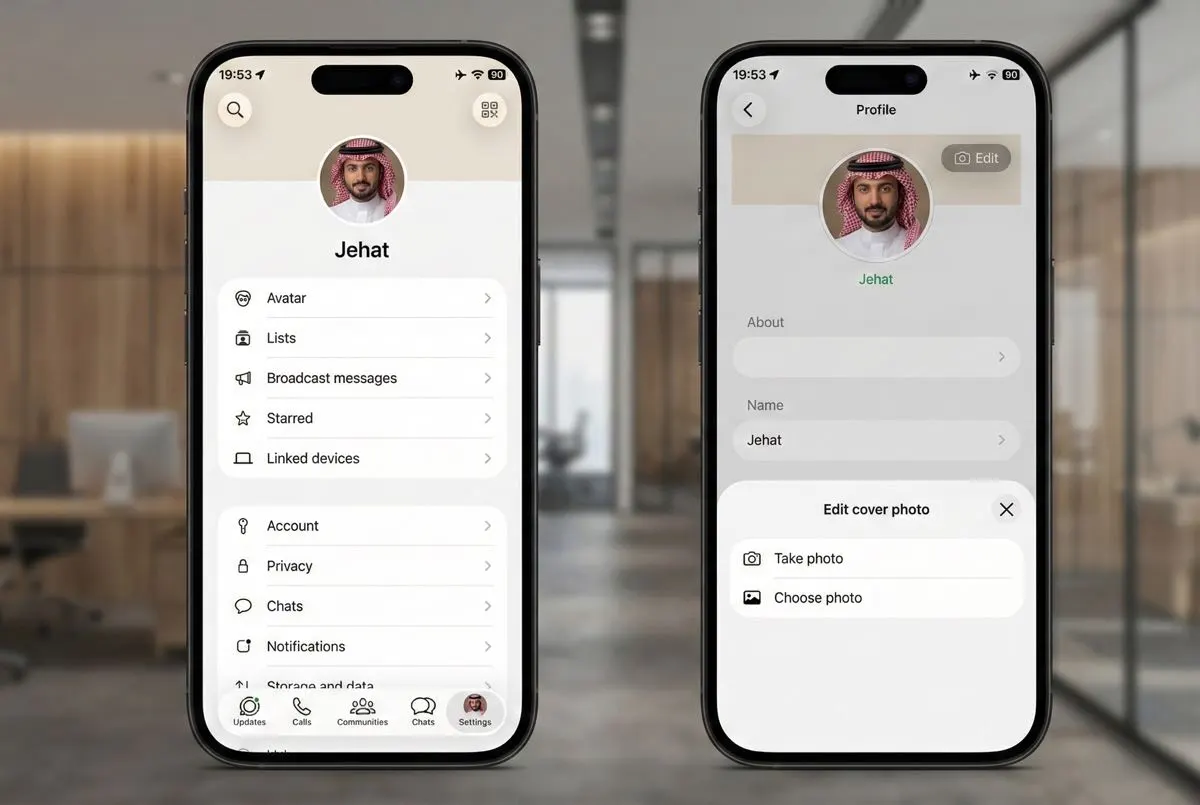 تطبيق إعدادات خصوصية جديدة لصور غلاف واتساب