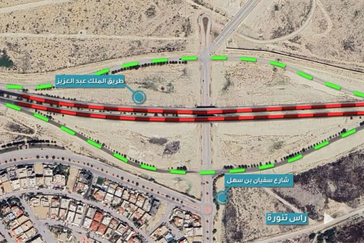 إغلاق كلي لجسر طريق الملك عبدالعزيز برأس تنورة للصيانة