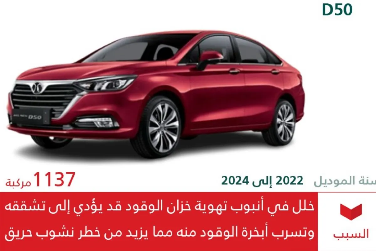 «التجارة» تستدعي 1137 سيارة «بايك» لخلل يهدد بالاشتعال