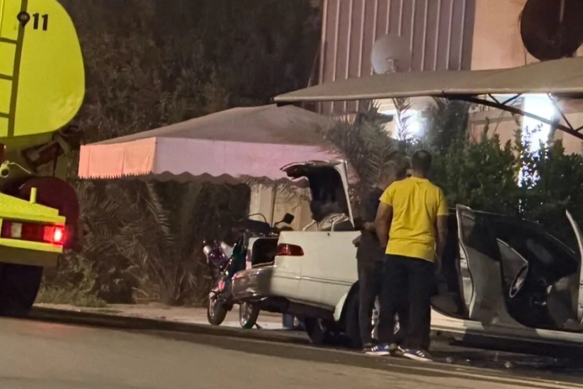 إخماد حريق بمركبة متوقفة في صفوى دون إصابات