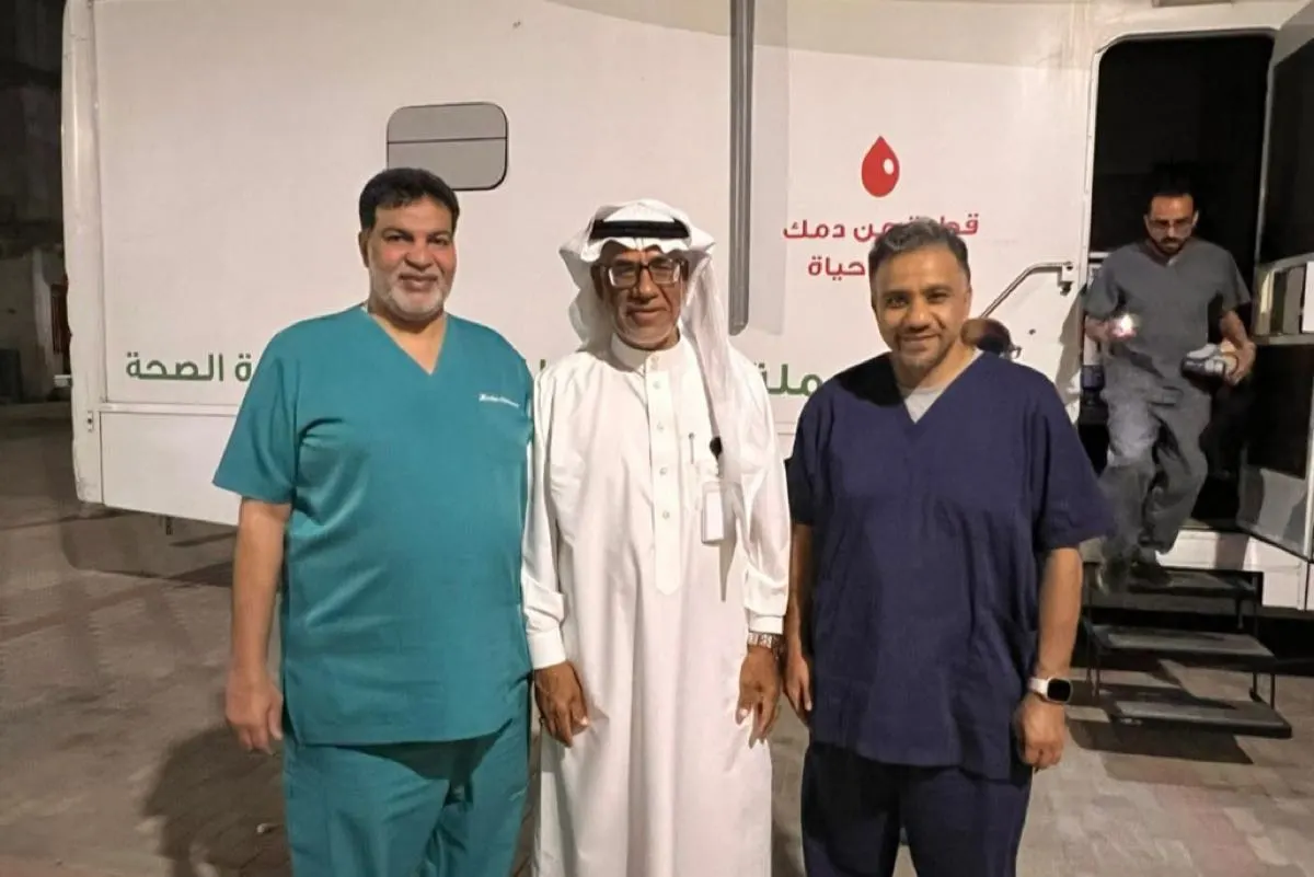 35 وحدة دموية ترفد مستشفيات القطيف عبر عربة التبرع المتنقلة في التوبي