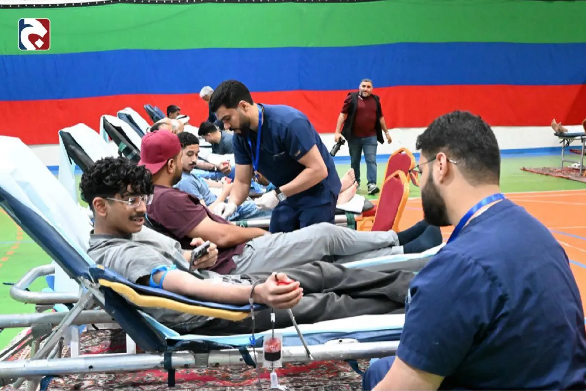 59 متبرعاً مقبولاً في انطلاق حملة التبرع بالدم بالخويلدية