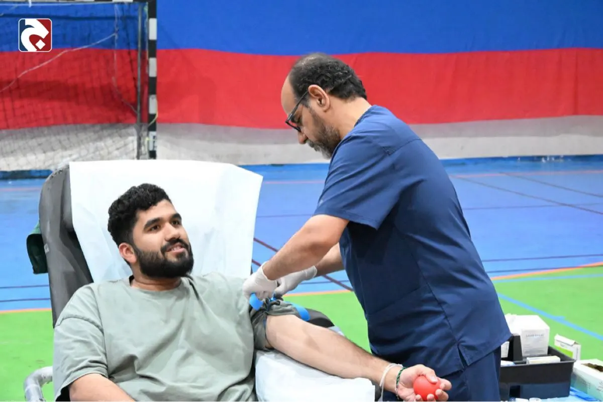 بالصور.. 79 متبرعاً يدعمون بنك الدم في الليلة الثانية بالخويلدية