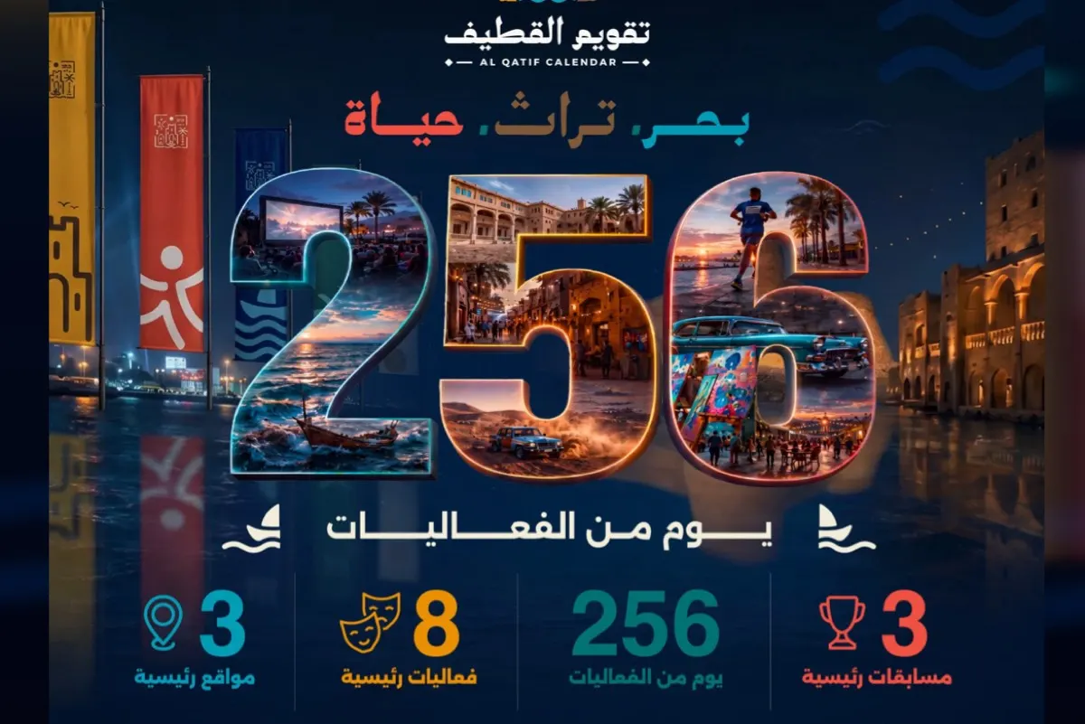 بحر وتراث وحياة.. 256 يوماً من الترفيه والمسابقات في «تقويم القطيف»