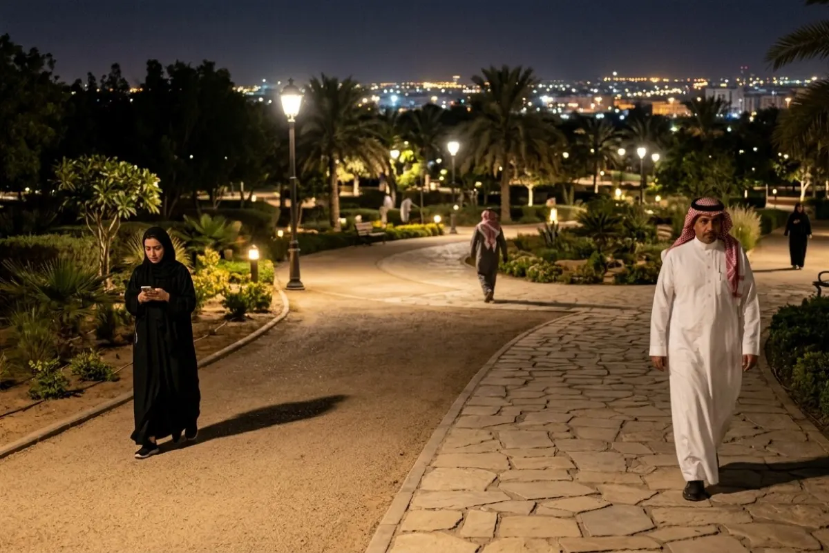 الإحصاء: 97.7% من السكان يشعرون بالأمان عند السير ليلاً