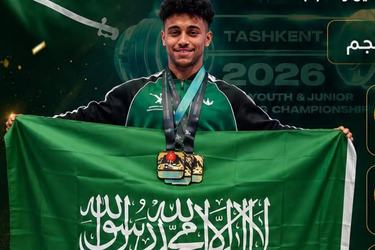 الرباع العجيان يحصد 3 ميداليات ويحطم 4 أرقام قياسية بآسيوية الأثقال