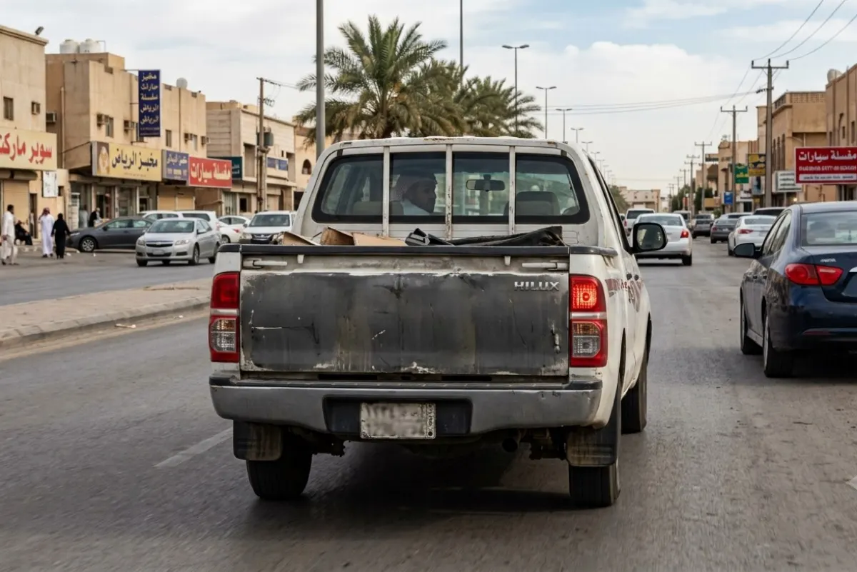 احذر.. 2000 ريال غرامة قيادة المركبة بلوحات غير واضحة