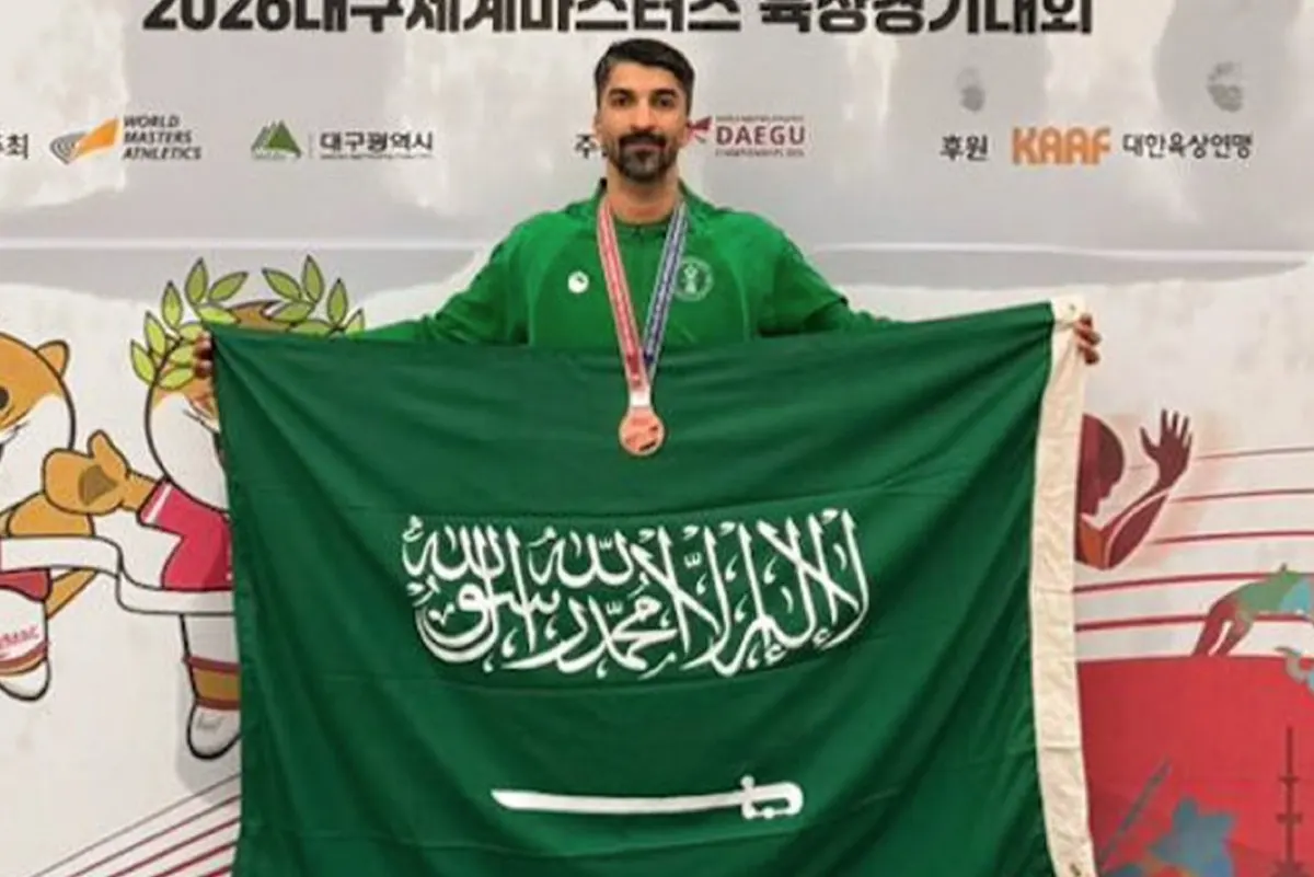 شاكر آل سالم يحصد برونزية بطولة العالم لألعاب القوى بكوريا