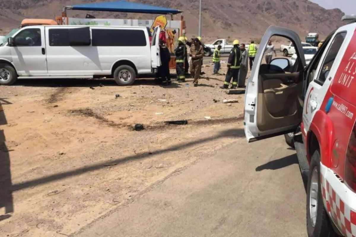 وفاة 5 معلمات وسائقهن في حادث على طريق الطائف - الرياض