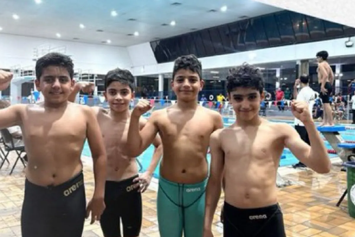 سباحو نادي الصفا يحطمون رقمين قياسيين في منافسات فئة 10 سنوات