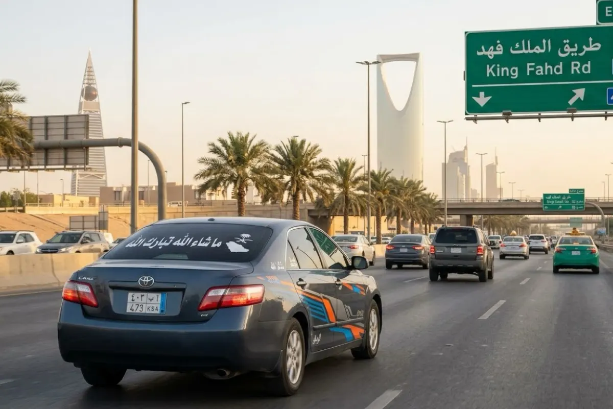المرور يحذر: 900 ريال غرامة وضع ملصقات ورسومات على المركبات
