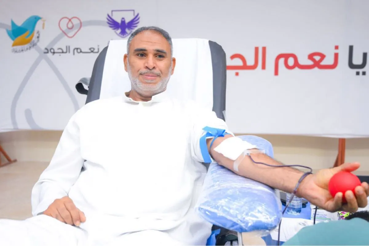 169 متبرعاً في انطلاق حملة «نعم الجود 19» للتبرع بالدم بأم الحمام