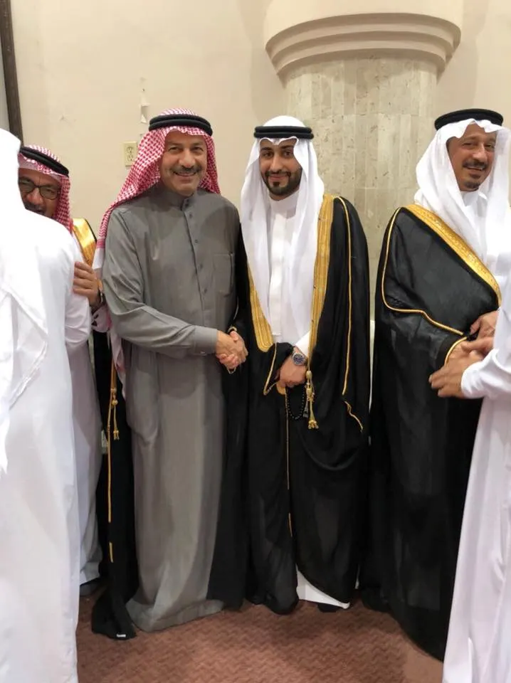 القطيف: العريس نايف النهاش يستقبل المهنئين