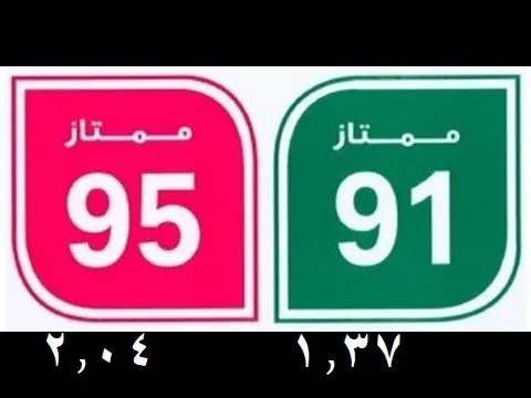 أسعار البنزين: أخضر بـ 1.37، أحمر بـ 2.04