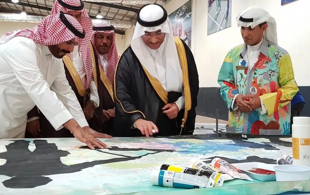 البتّال يشارك في لوحة “المحبة والسلام”