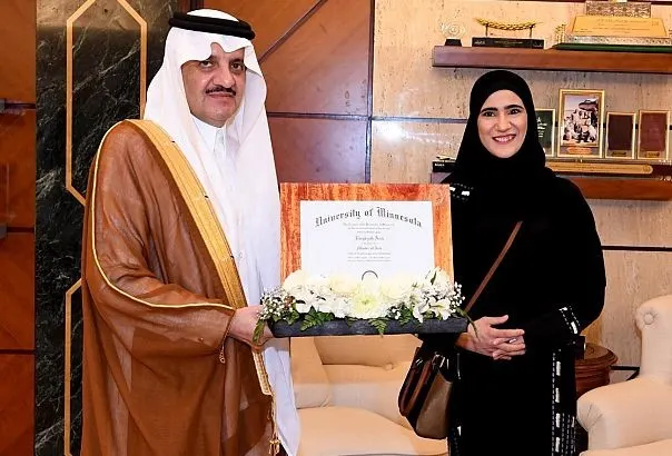 أمير الشرقية يستقبل رقية عجاج