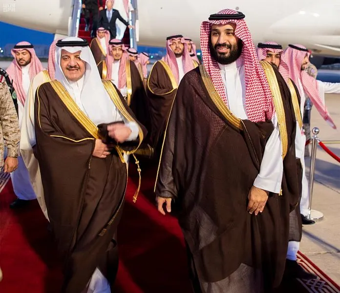 ولي العهد يصل المنطقة الشرقية
