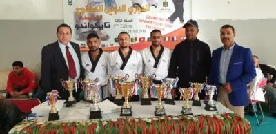 أبطال تايكوندو الهدى يعودون من المغرب بالذهب “الجماعي والفردي”
