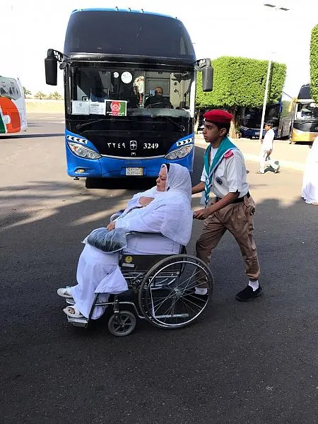 [صور] كشافة الحج.. الأجر على الله