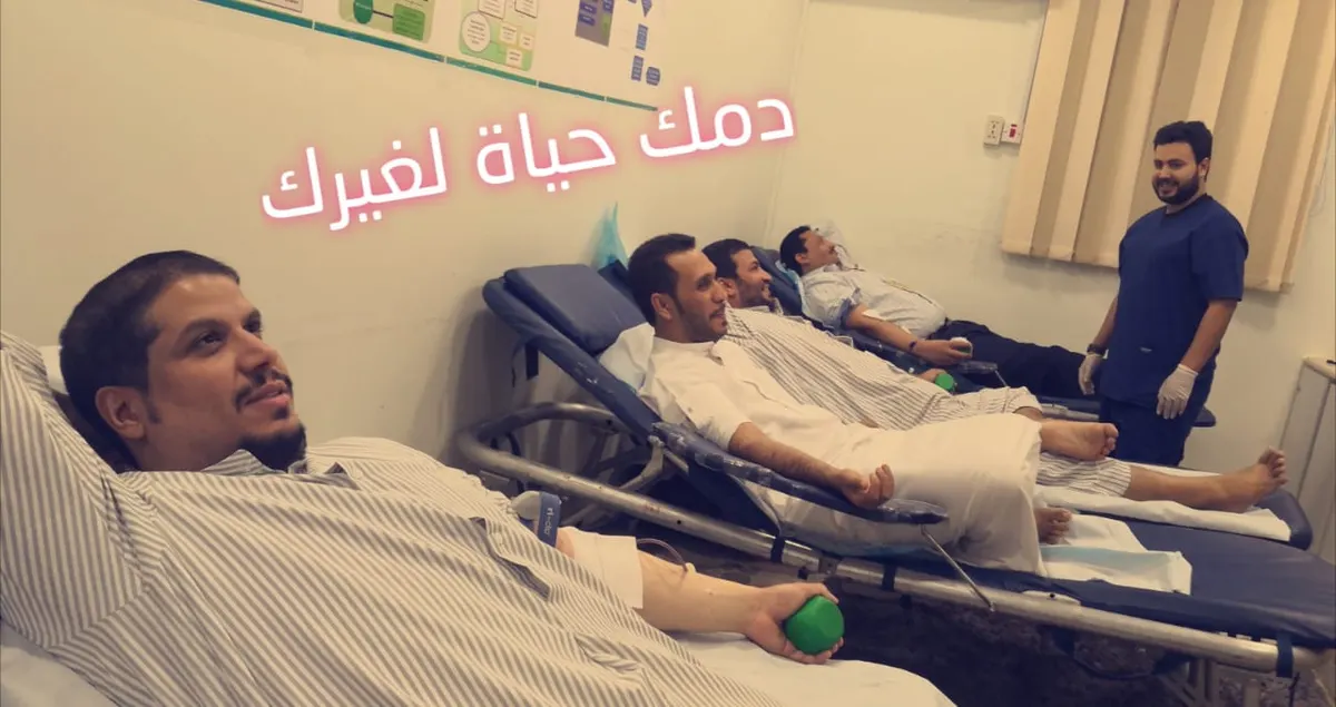 أم الساهك: 60 متبرعاً ومتبرعة في حملة “نهج الشفاء” الناجحة للتبرع بالدم