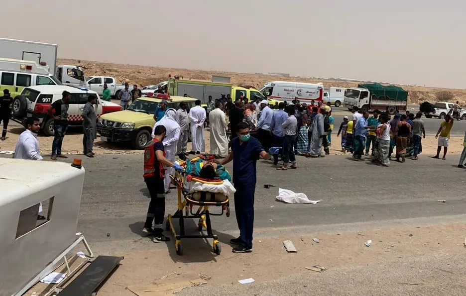 الرياض.. حادث جماعي يخلّف وفاة و 11 إصابة.. بينها حالات 4 حرجة