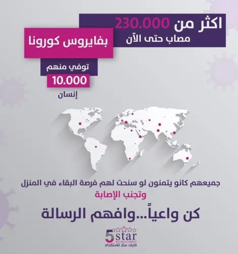 فايف ستار: تحية وتقدير إلى جميع الكوادر الصحية