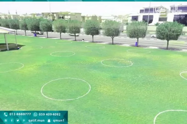 دوائر المسافات الآمنة” تفصل بين زوار كورنيش القطيف