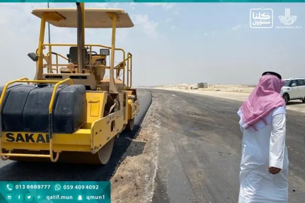 95 % نسبة الإنجاز في الشارع الرابط بين دارين وكورنيش المحيسنيات