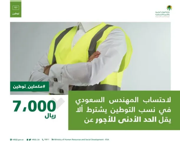 قرار وزاري.. خُمس الوظائف الهندسية سعودية