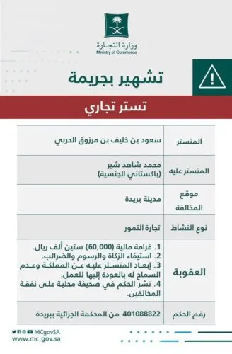 تستر في التمور.. التشهير بالسعودي الحربي والباكستاني شير