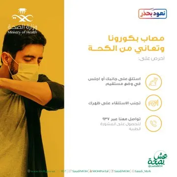 “الصحة” لمصابي “كورونا”: الراحة وشرب السوائل والاستلقاء علاج ناجع