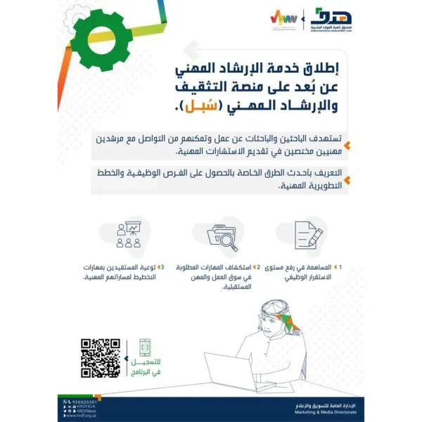 “هدف” يدعم الباحثين عن عمل عبر الاتصال بالمرشدين المهنيين