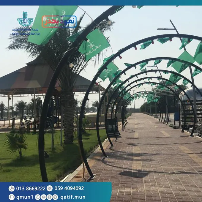 [اليوم الوطني] صفوى ترتدي حلة خضراء
