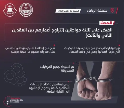سرقوا مركبات ودهسوا مالك إحداها حين حاول منعهم