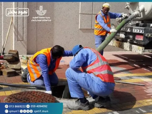 بلديات القطيف تستعد للأمطار بصيانة شاملة لمحطات التصريف