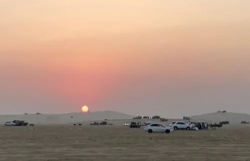 [صور] برّ المطار.. شوق الرمال في أوله…!