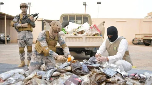 إحباط محاولة تهريب 25 طناً من الحشيش والقات والقبض على 225 متهماً