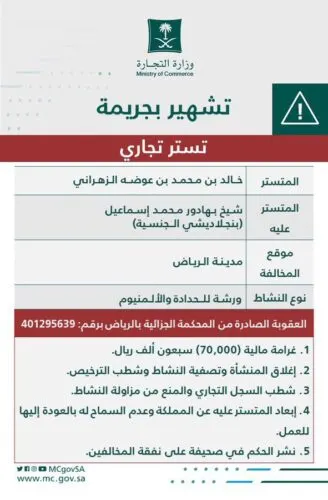 ورشة حدادة تجمع الزهراني و “شيخ” في جريمة تستّر