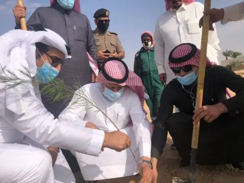 الخفجي تغرس أول شجرة بمركز أبرق الكبريت