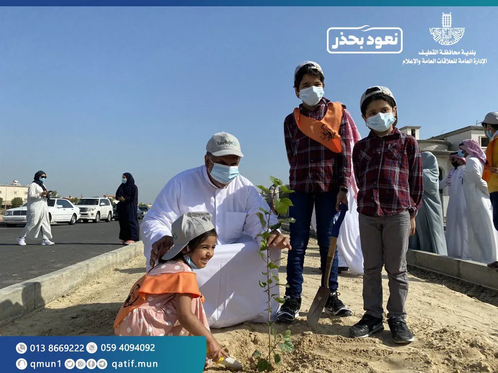 المتطوّعون يغرسون 700 شجرة في صفوى
