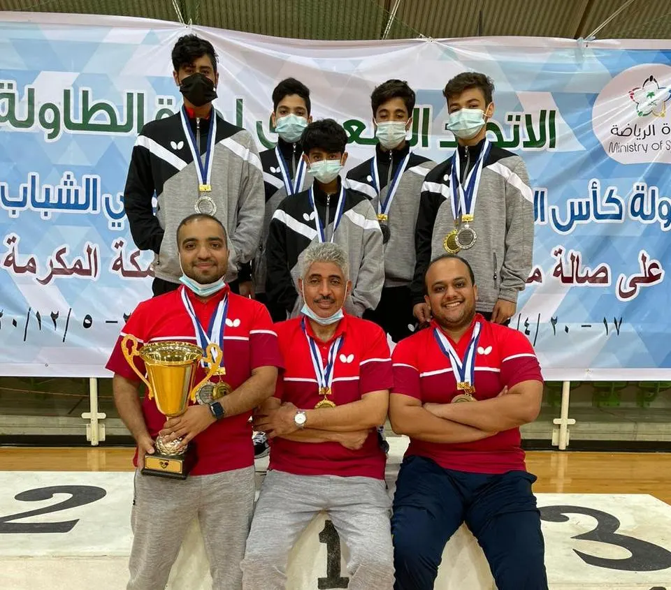 إنجازات مُضر تتوالى.. كأس الاتحاد لناشئي الطاولة.. والوصافة لفريق الشباب