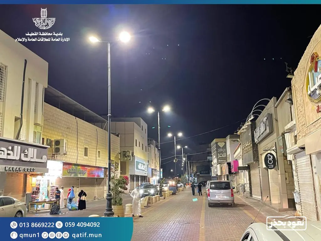 إضاءة سوق مياس بفوانيس تعمل بتقنية الـ LED