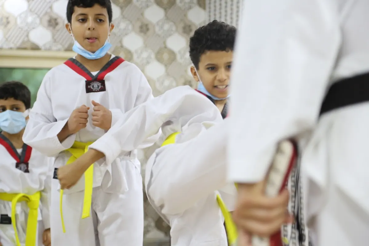 حزام التايكوندو الأصفر لبراعم صم الشرقية