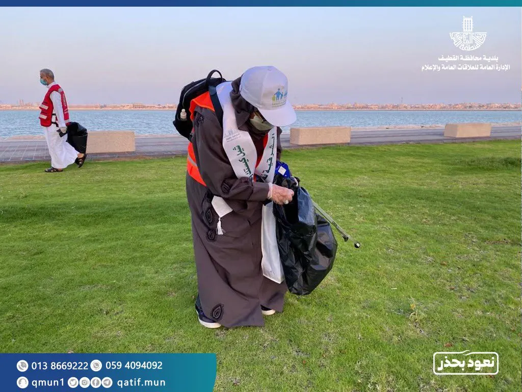 600 متطوع ومتطوعة ينظفون شواطئ القطيف والمواقع الأثرية