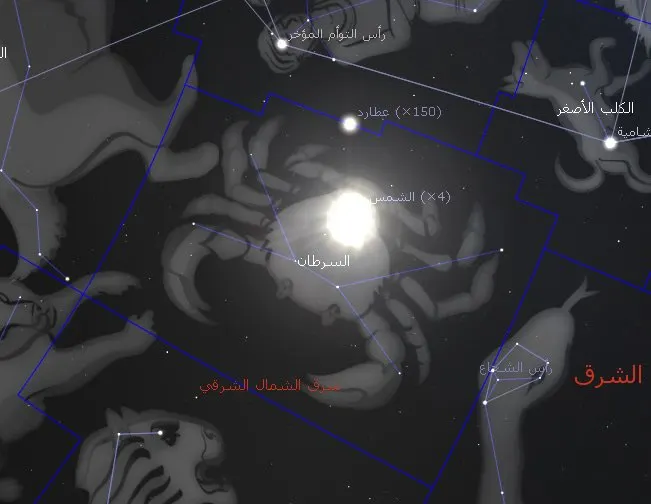[ظاهرة] قبيل الشروق.. “عطارد” في برج السرطان