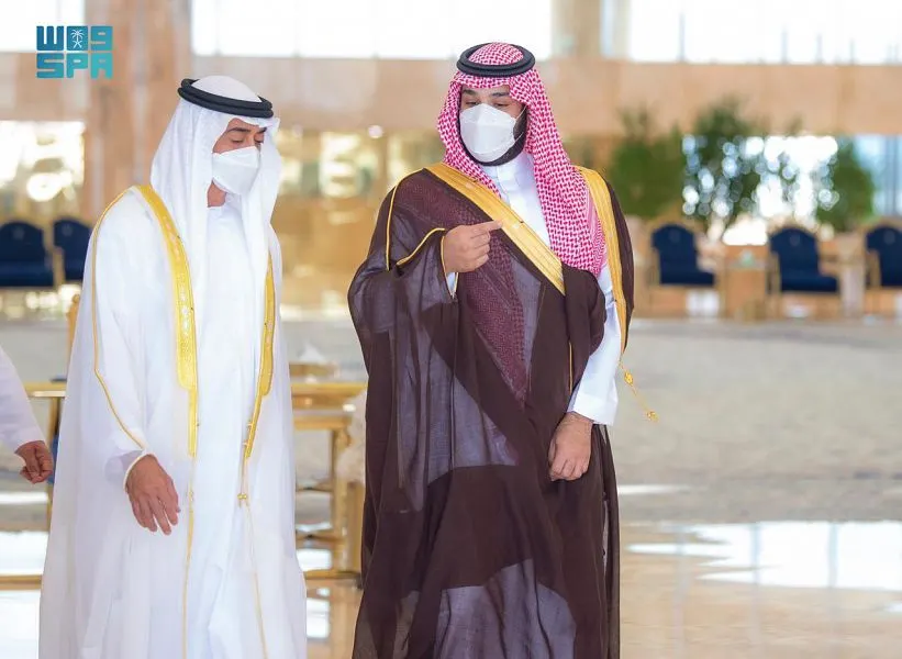 الأمير محمد بن سلمان يستقبل ولي عهد أبو ظبي